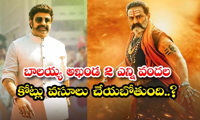  How Many Hundreds Of Crores Will Balayya Akhanda 2 Collect , Akhanda 2 , Balayy-TeluguStop.com