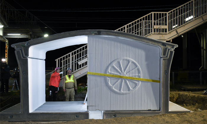  How Japan Built A 3d Printed Train Station In 6 Hours-TeluguStop.com
