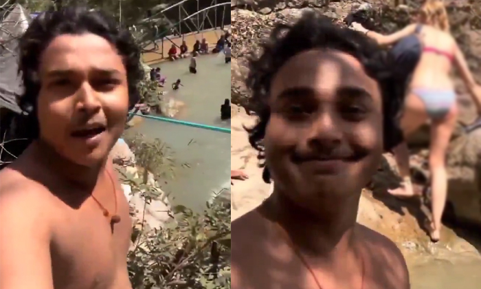  Man Films Foreign Tourists In Bikini Video Viral Details, Rishikesh Bikini Video-TeluguStop.com